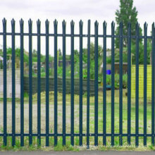 Pó revestido de ferro forjado Palisade Fence